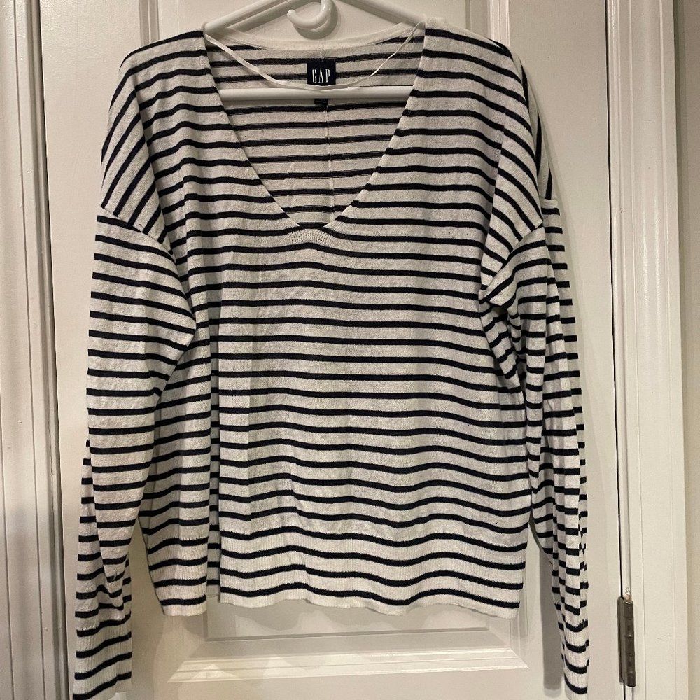 Striped Linen Sweater